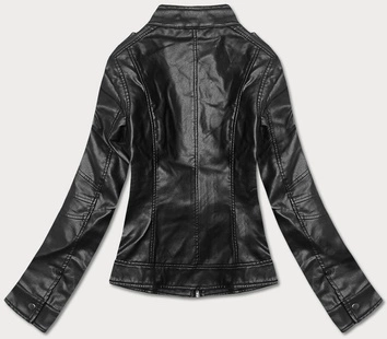 Kurtka ramoneska ze stójką czarna (11Z8050)