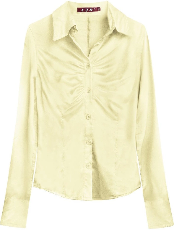 BAWEŁNIANA KOSZULA JASNOŻÓŁTA (1013)