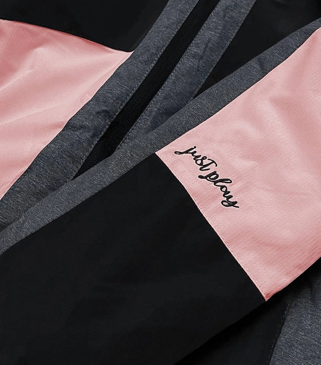 DAMSKA KURTKA ZIMOWA NARCIARSKA GRAFIT-RÓŻ (B2359)