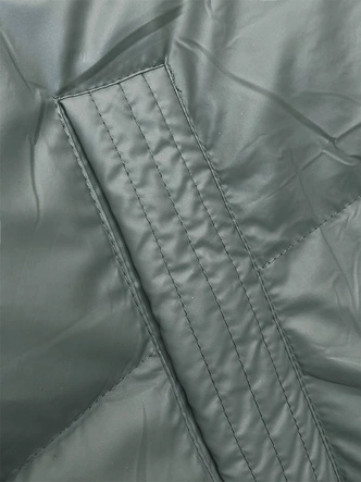 Bezrękawnik damski z kapturem khaki (B8212-11)