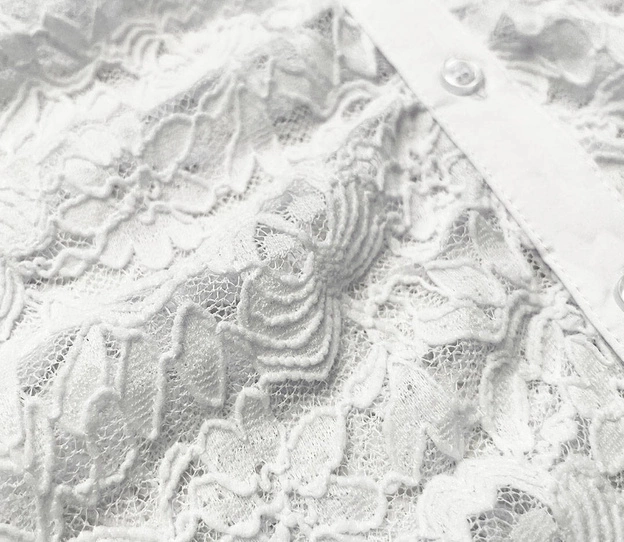 Koronkowa bluzka damska ecru (WH16129)