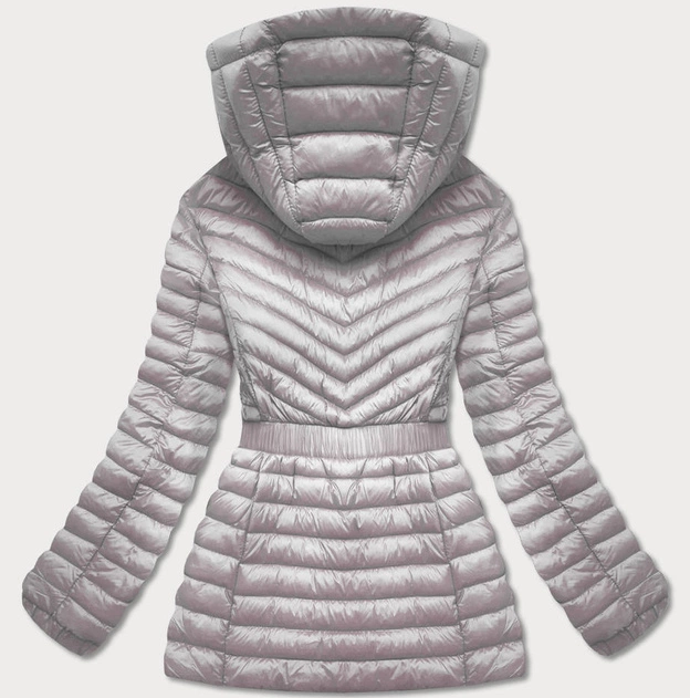Taliowana kurtka damska szara (gt-212)
