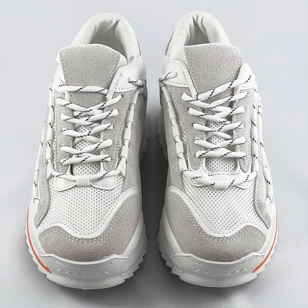 DAMSKIE BUTY SPORTOWE BIAŁO-BEŻOWE (S1115)