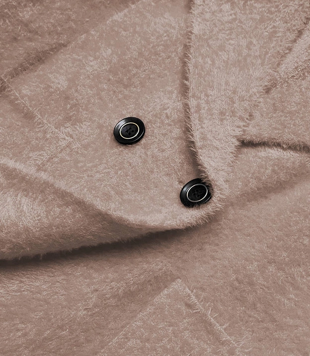 Krótka narzutka alpaka beżowa (CJ65)