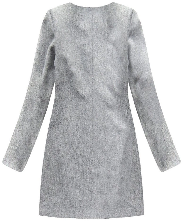 MINIMALISTYCZNY PŁASZCZ JASNOSZARY (172/1ART)