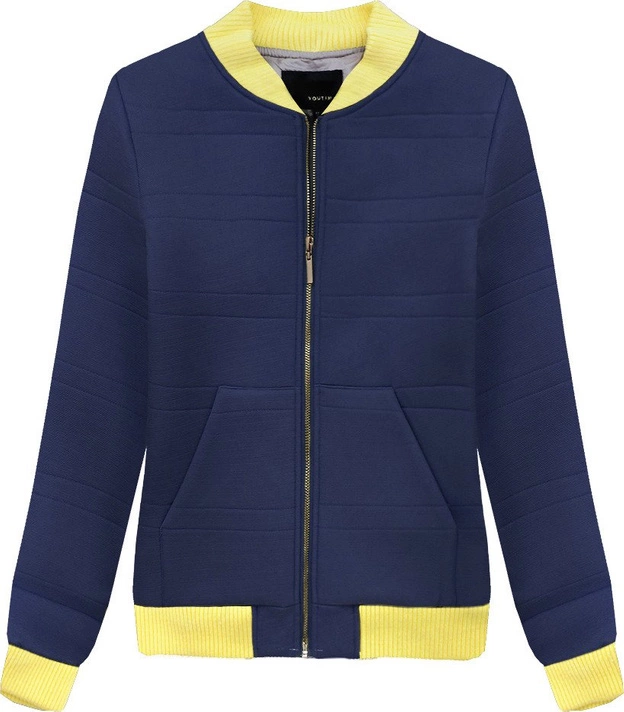 KURTKA BOMBERKA GRANATOWA (026LJ)