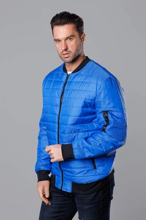 Pikowana bomberka męska chabrowa (MY02-7)