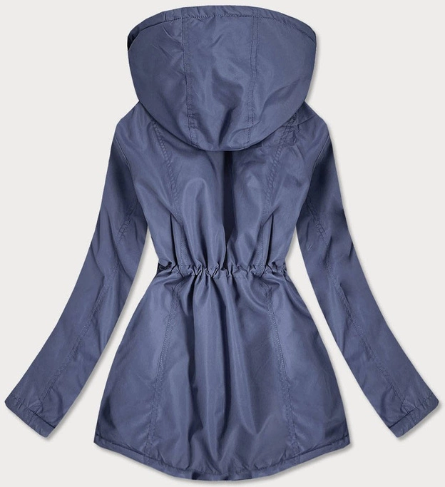 KURTKA DAMSKA Z KAPTUREM NIEBIESKA (B2660-36032)
