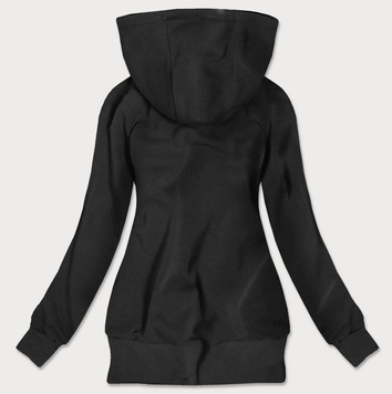 ROZPINANA BLUZA Z KIESZENIAMI CZARNA (629)
