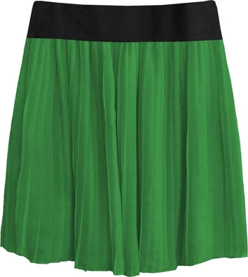 PLISOWANA SPÓDNICA MINI ZIELONA (9228/2)
