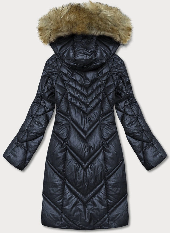 Pikowana kurtka damska granatowa (H-97-2)