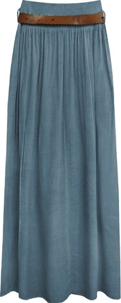 SPÓDNICA MAXI Z PASKIEM CIEMNONIEBIESKA 2 (343ART)