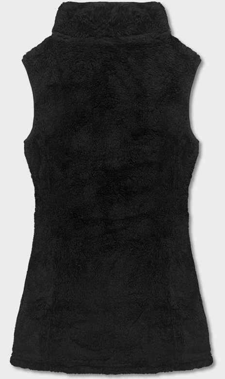 Pluszowa kamizelka damska czarna (hh005-1)