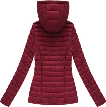 PIKOWANA KURTKA Z KAPTUREM BORDOWA (XR7116X)