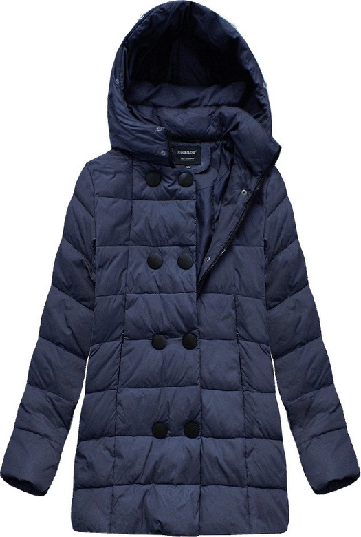 PIKOWANA KURTKA Z KAPTUREM GRANATOWA (1994)