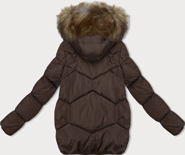 Przejściowa kurtka z kapturem brązowa (LHD-23002)