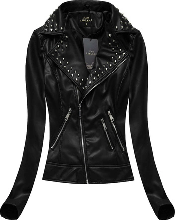 RAMONESKA Z NITAMI CZARNA (5305)