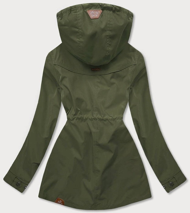 Damska kurtka parka/pikowana dwustronna khaki (can-621)