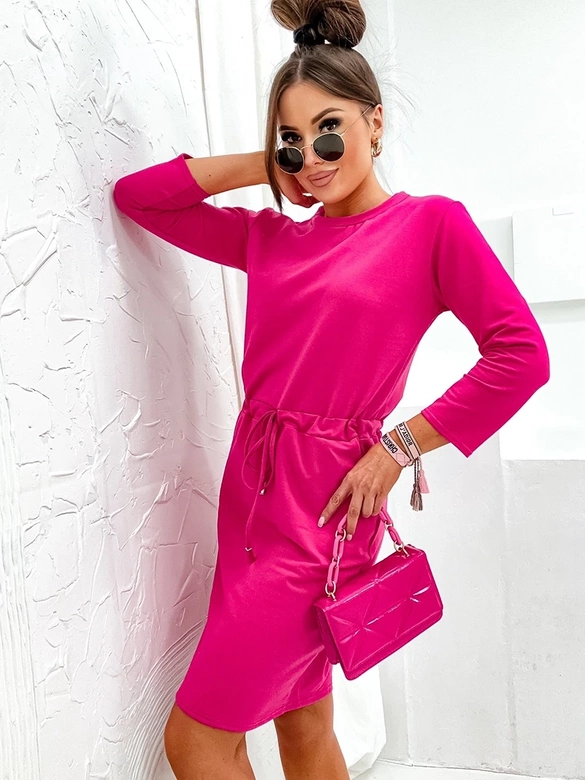 Sukienka z bawełny fuksja (700)