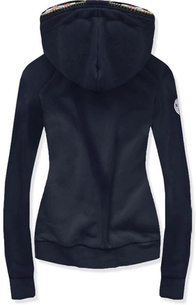 BLUZA Z KAPTUREM GRANATOWA (525A)