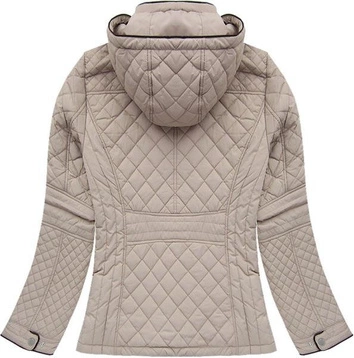 PIKOWANA KURTKA CHANELKA BEŻOWA (201506)