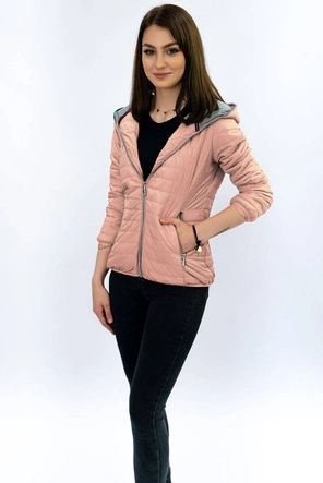 Kurtka z kapturem antyczny róż (dl011)