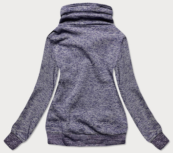 BLUZA DAMSKA ZE ŚCIĄGACZAMI GRANATOWA (58294)