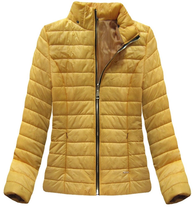 KRÓTKA PIKOWANA KURTKA ŻÓŁTA (262ART)