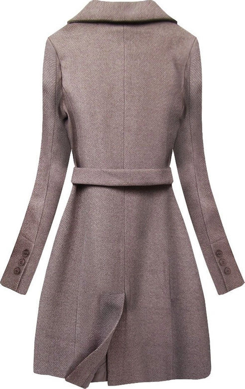 ELEGANCKI PŁASZCZ JASNO-BRĄZOWY (2717)