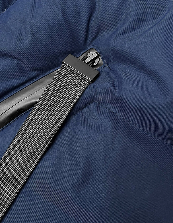 Puchowa kurtka damska granatowa (5M739-215)