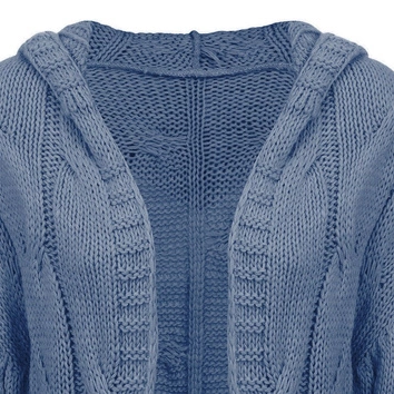 SWETER O GRUBYM SPLOCIE NIEBIESKI (115ART)