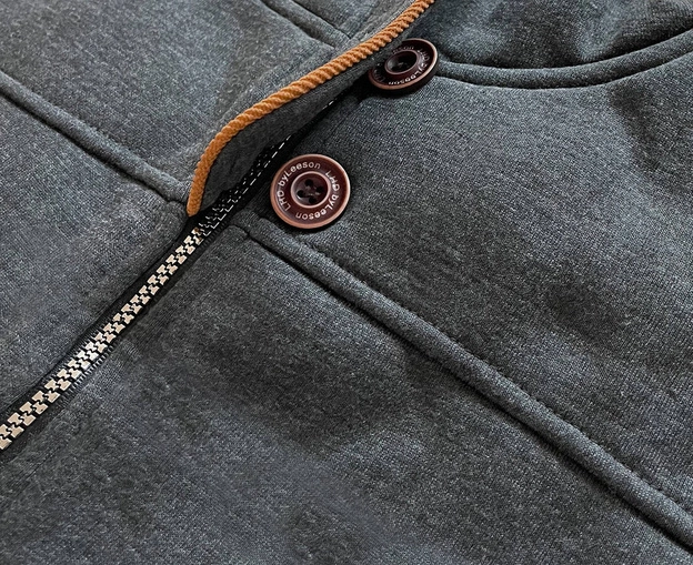 BLUZA DAMSKA NA SUWAK GRAFITOWA (AMG-686)