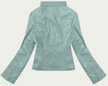 Krótka ramoneska damska ze stójką J Style miętowa (11Z8127)