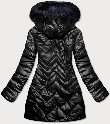 DAMSKA KURTKA PRZEJŚCIOWA CZARNA (MM21-83)