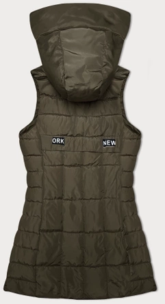 Bezrękawnik damski z kapturem S'West khaki (B8225-11)