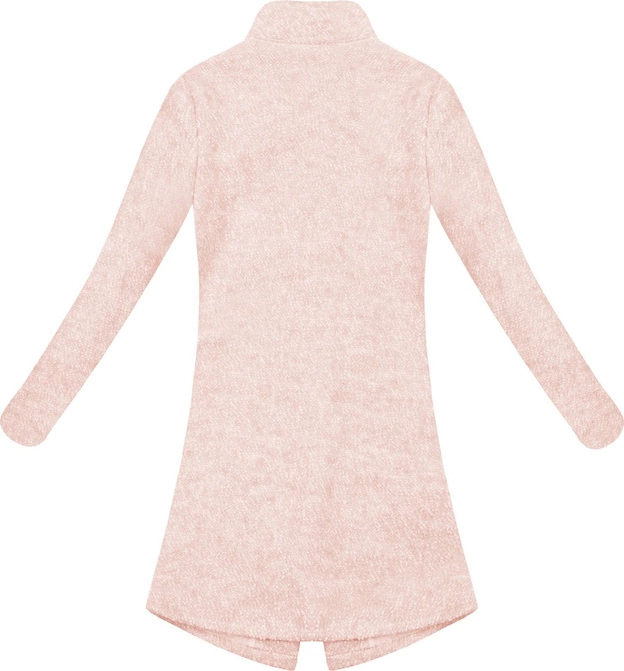 PROSTY PŁASZCZ NA GUZIKI RÓŻOWY (51950)