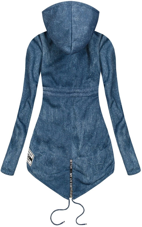 BLUZA IMITUJĄCA JEANS NIEBIESKA 2 (66709)