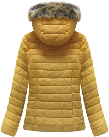 KRÓTKA PIKOWANA KURTKA ŻÓŁTA (262ART)