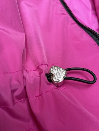 Kurtka damska z kapturem Miss TiTi różowa (2832)