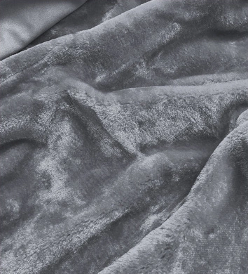 ZAMSZOWA KURTKA DAMSKA Z FUTERKIEM SZARA (6517BIG)