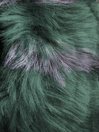 METALICZNA KURTKA ZIMOWA DAMSKA ZIELONA (B9528)