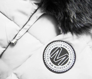 KURTKA Z PUCHEM NATURALNYM BIAŁA (7065)