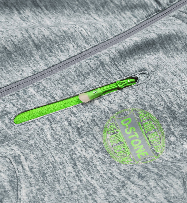 Damska kurtka sportowa typu softshell szaro-limonkowa (DW-21605)
