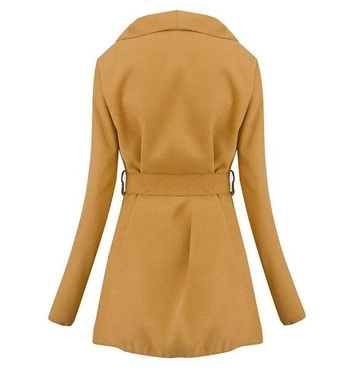 NARZUTKA Z PASKIEM WATERFALL MUSZTARDOWA (NA125)