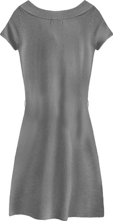 SWETERKOWA SUKIENKA MINI SZARA (1520/1)