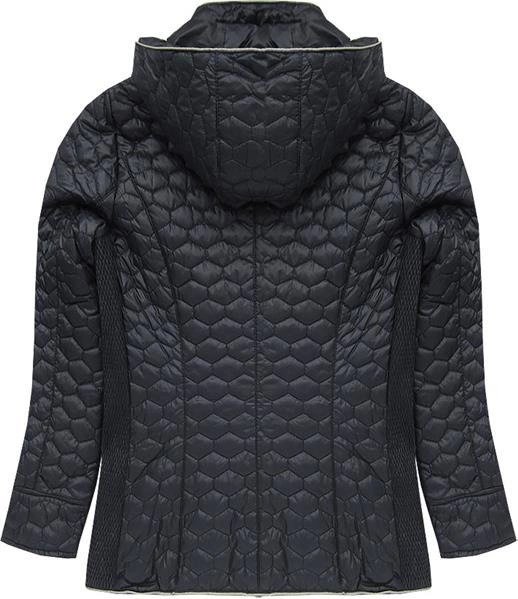 PIKOWANA KURTKA Z KAPTUREM GRAFITOWA (7029BIG)