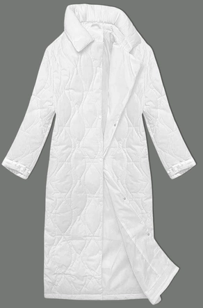 Damski płaszcz oversize biały (5M3177-281)