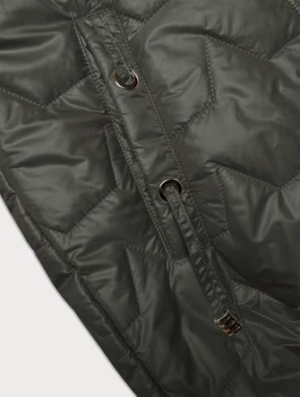 Bezrękawnik damski ze ściągaczem na dole S'West khaki (B8239-11)