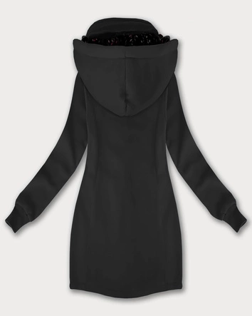 Bluza damska z kapturem i stójką LHD grafitowa (AMG-171)