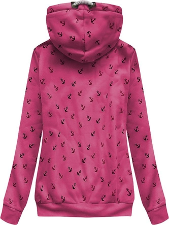 BLUZA Z KAPTUREM RÓŻOWA (X1910X)